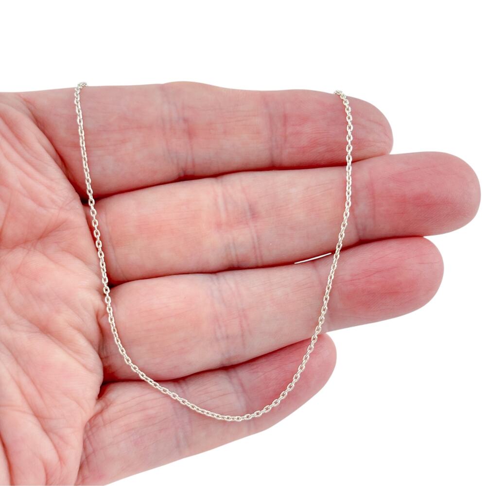 Vintage Baroni Designs Sterling Silver 925 Cable Chain Necklace 16"-18"